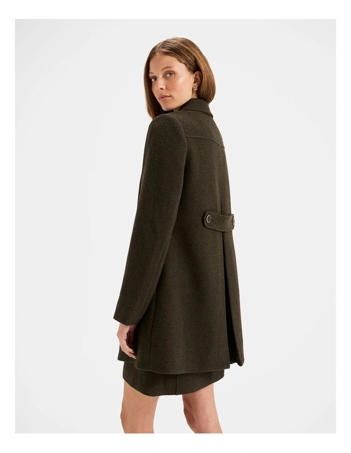 Maisel Swing Coat in Khaki image 2