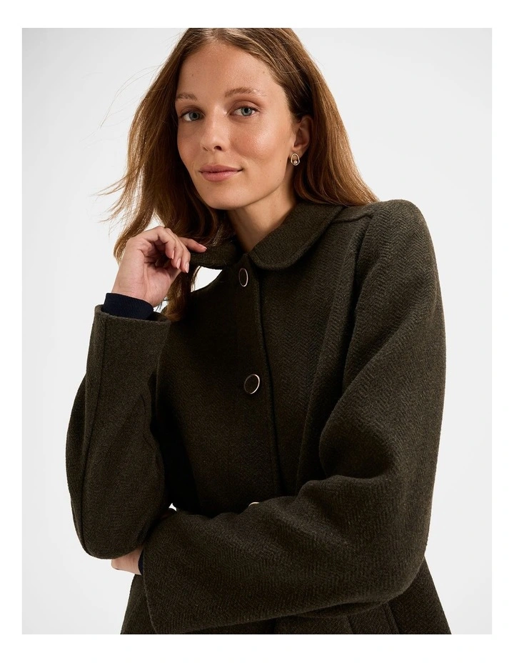 Maisel Swing Coat in Khaki image 4