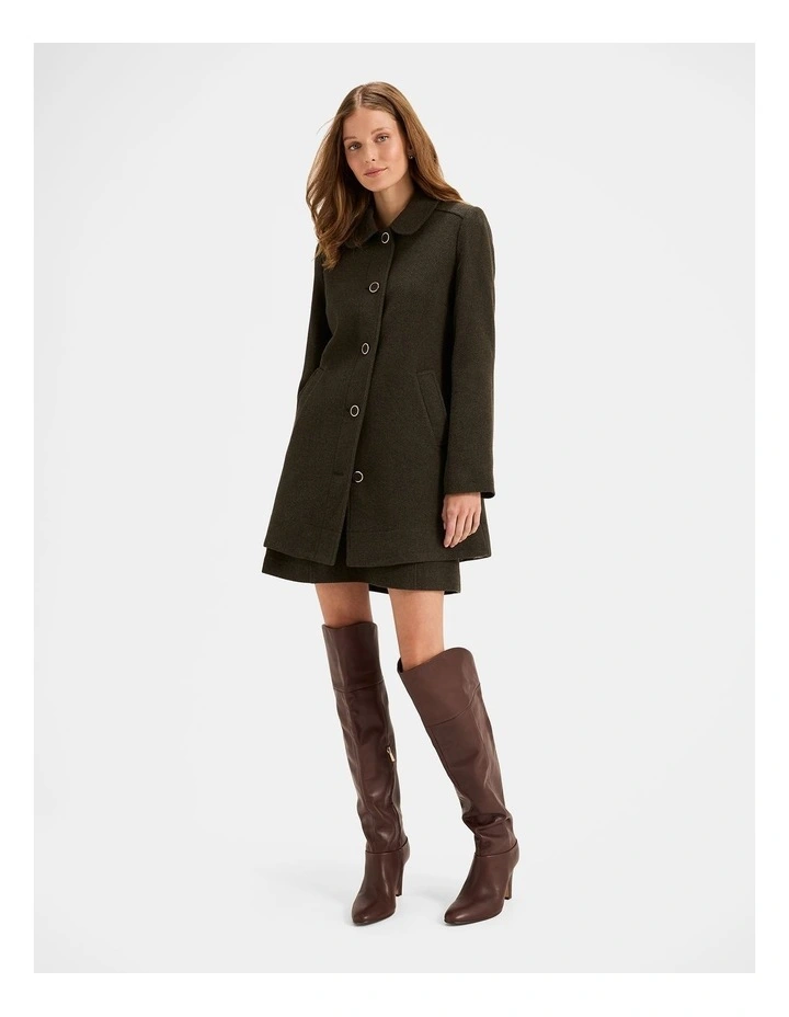 Maisel Swing Coat in Khaki image 6