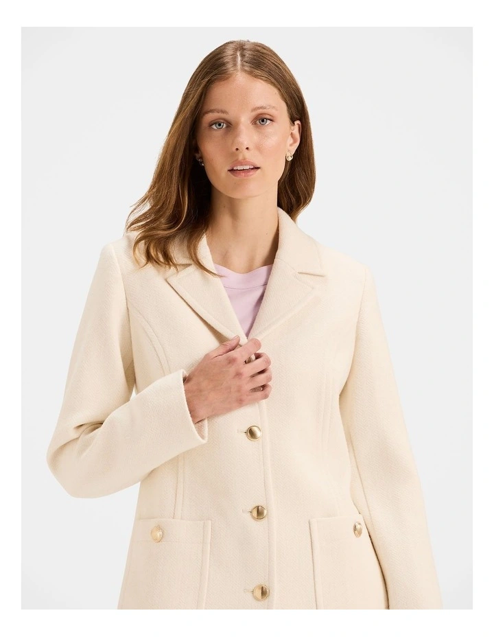 Anna Coat in Winter White image 5