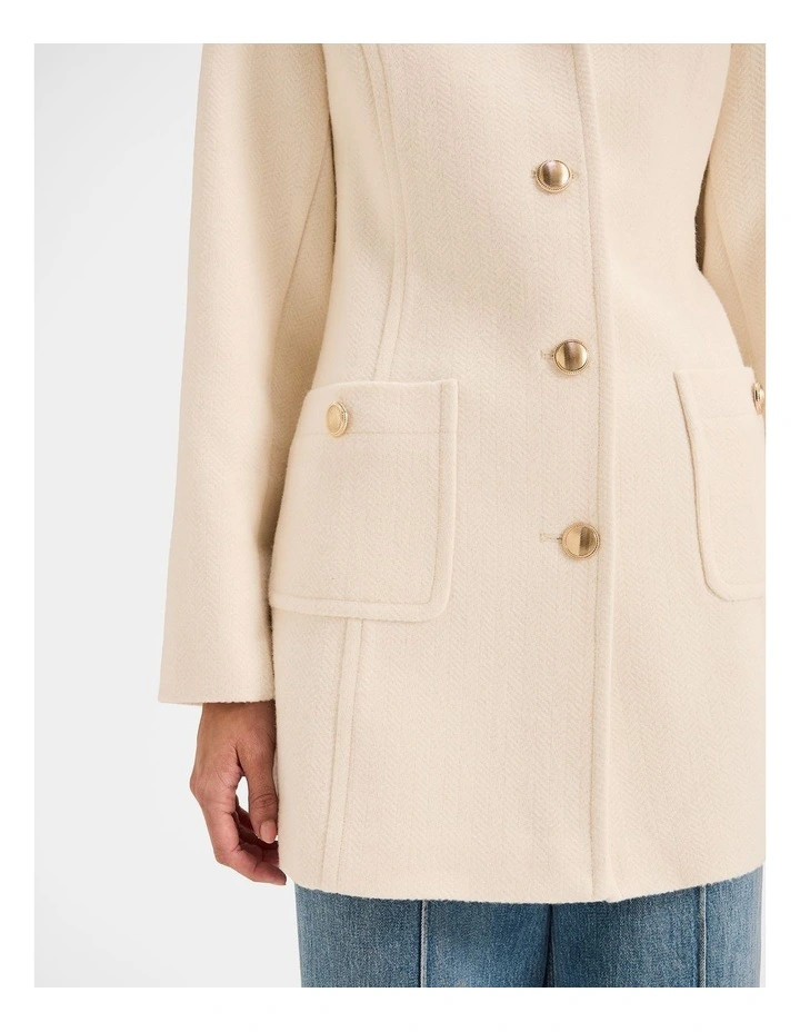 Anna Coat in Winter White image 6