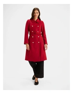 Ingrid Coat in Rouge