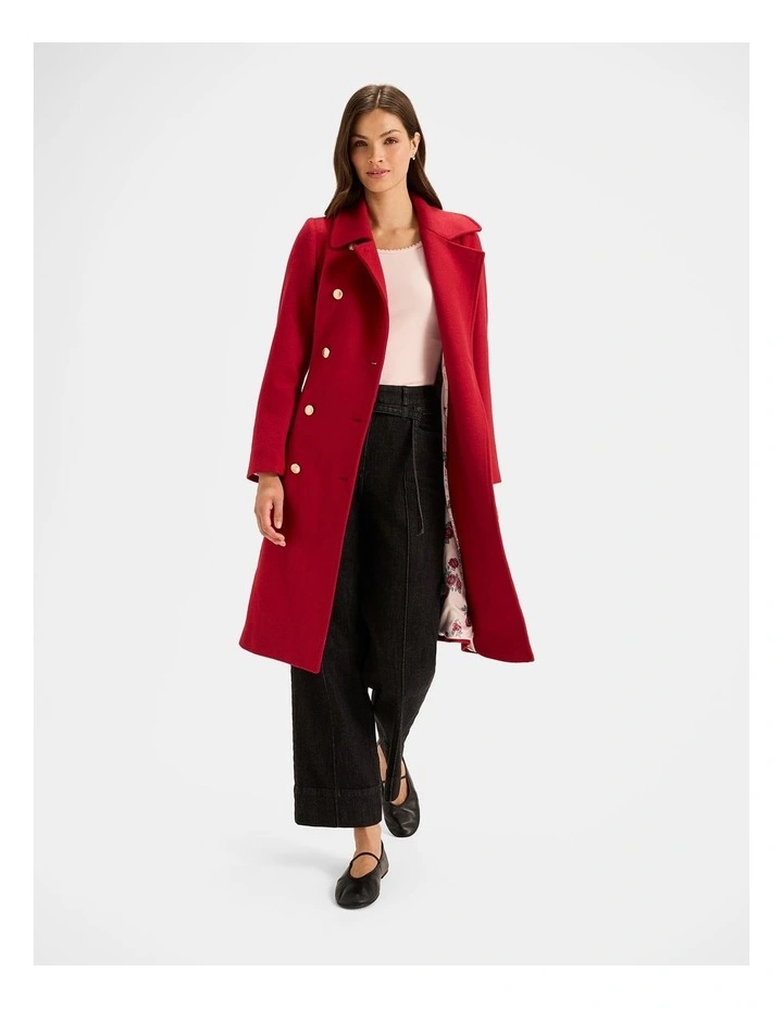 Ingrid Coat in Rouge image 3
