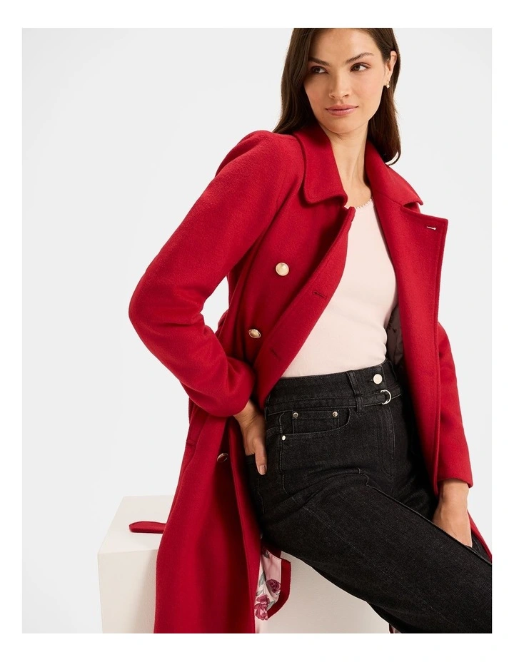 Ingrid Coat in Rouge image 6
