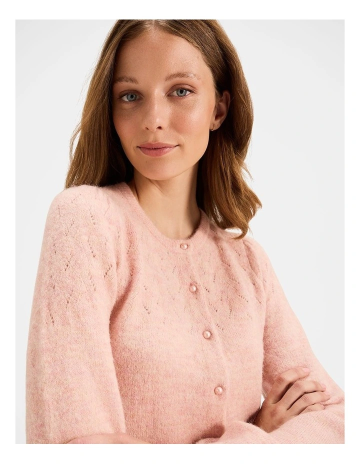 Heidi Cardigan in Blush image 4