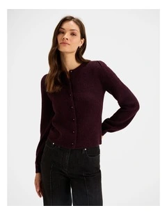 Heidi Cardigan in Bordeaux