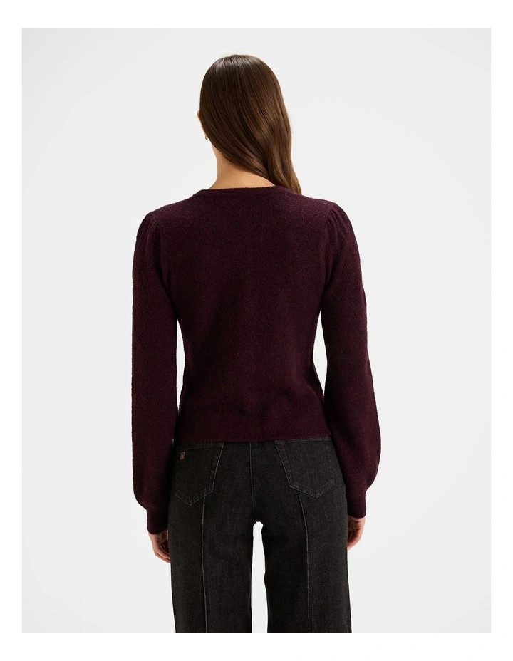 Heidi Cardigan in Bordeaux image 2