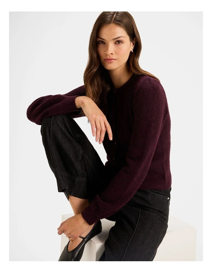 Heidi Cardigan in Bordeaux image 5