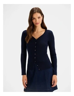 Elva Cardigan in Ink