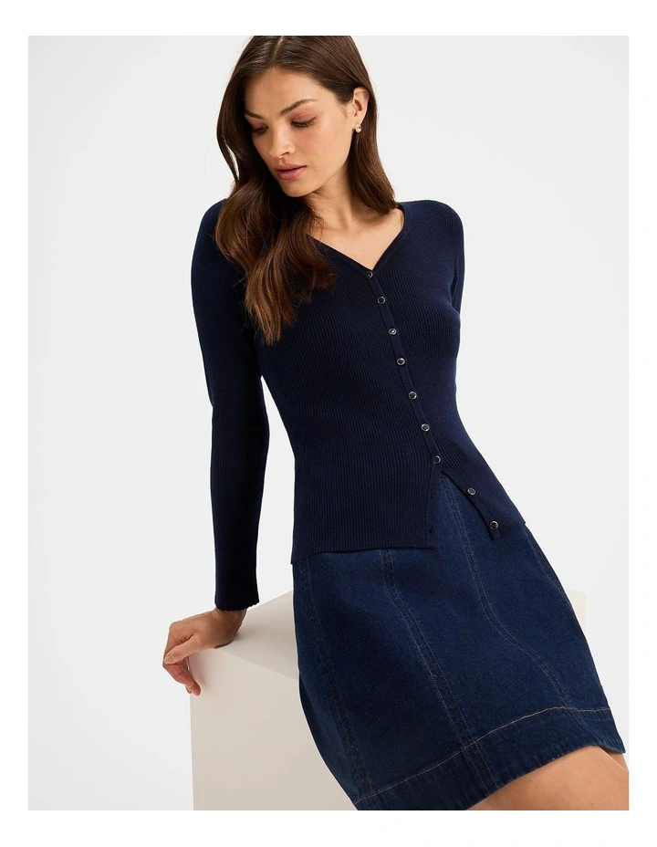 Elva Cardigan in Ink image 4