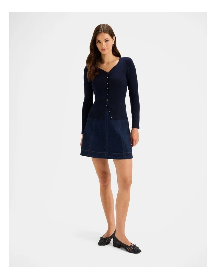 Elva Cardigan in Ink image 6