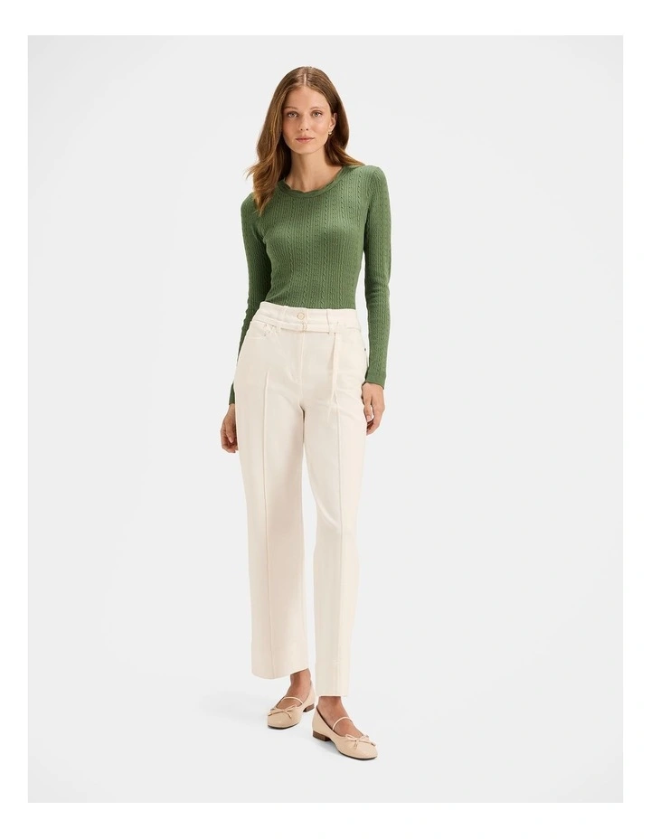 Amara Knit Top in Palm Green image 6