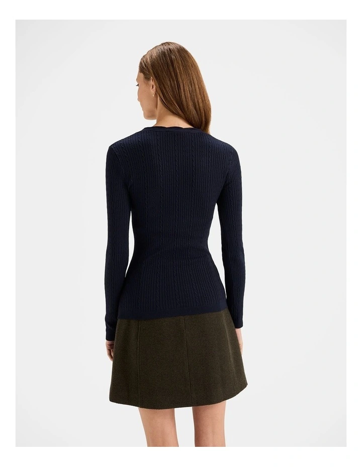 Amara Knit Top in Ink image 2