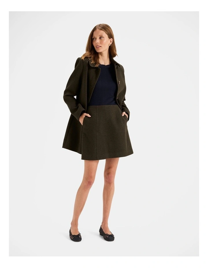Maisel Mini Skirt in Khaki image 1