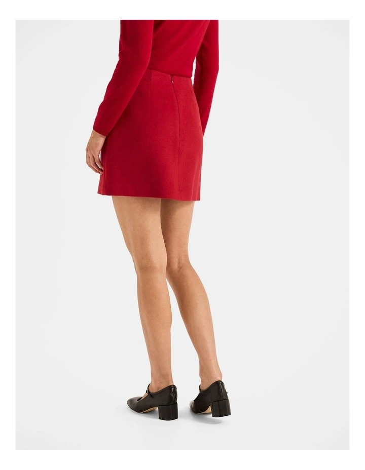 Ingrid Mini Skirt in Rouge image 2