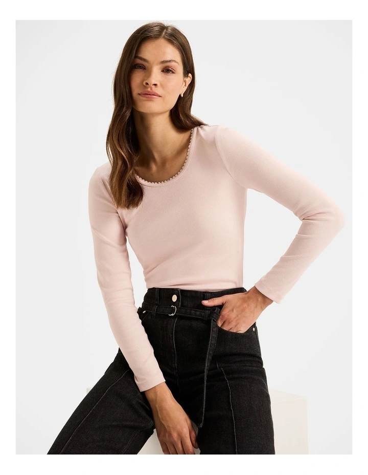 Gianna Top in Blush image 3