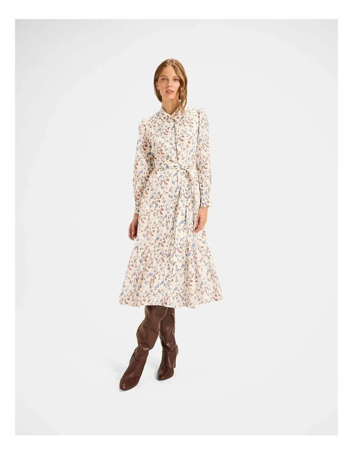 Rosewood Shirt Dress in White image 1