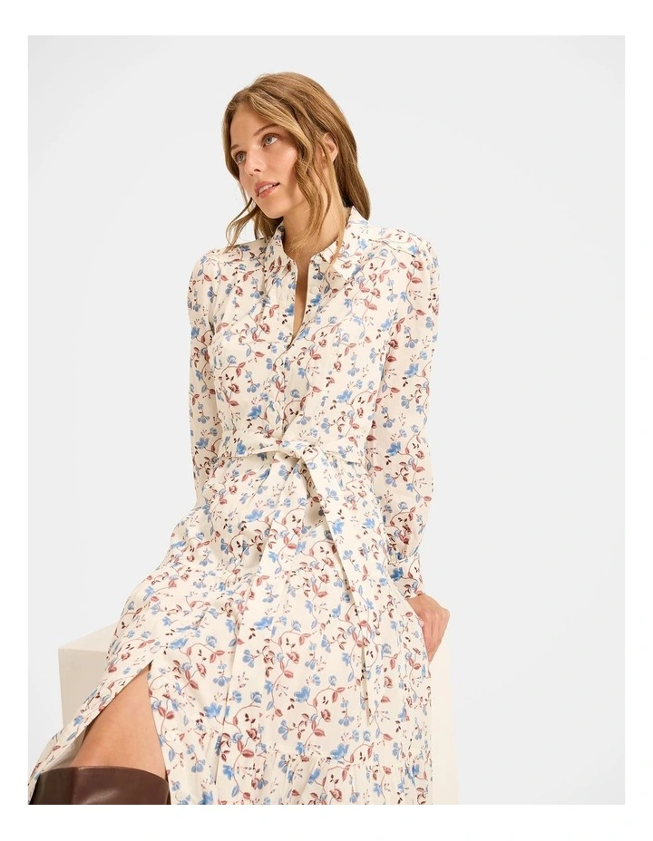 Rosewood Shirt Dress in White image 3