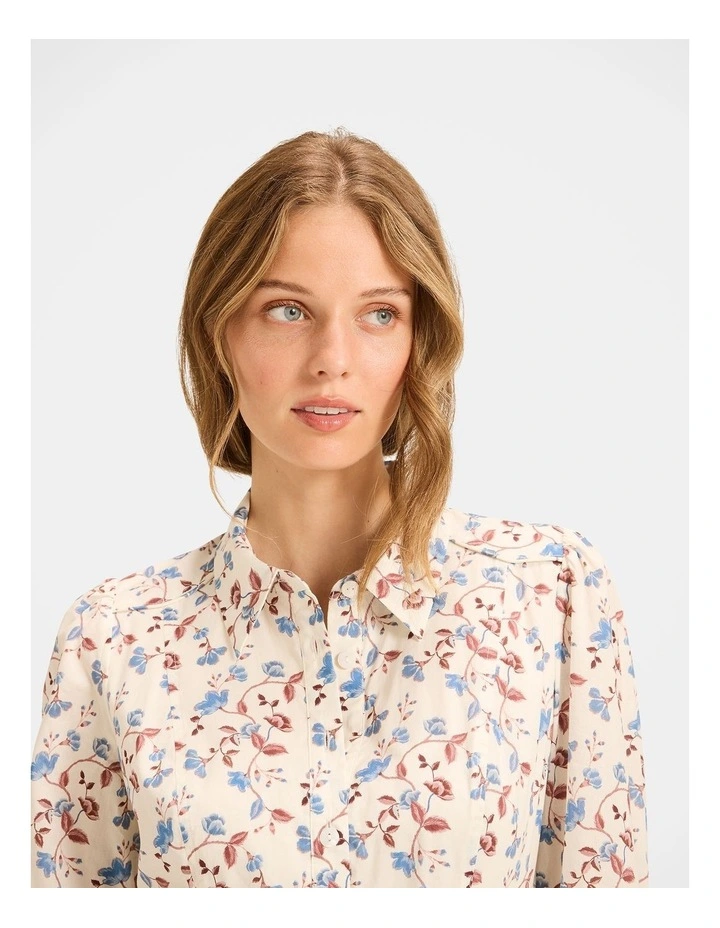 Rosewood Shirt Dress in White image 4