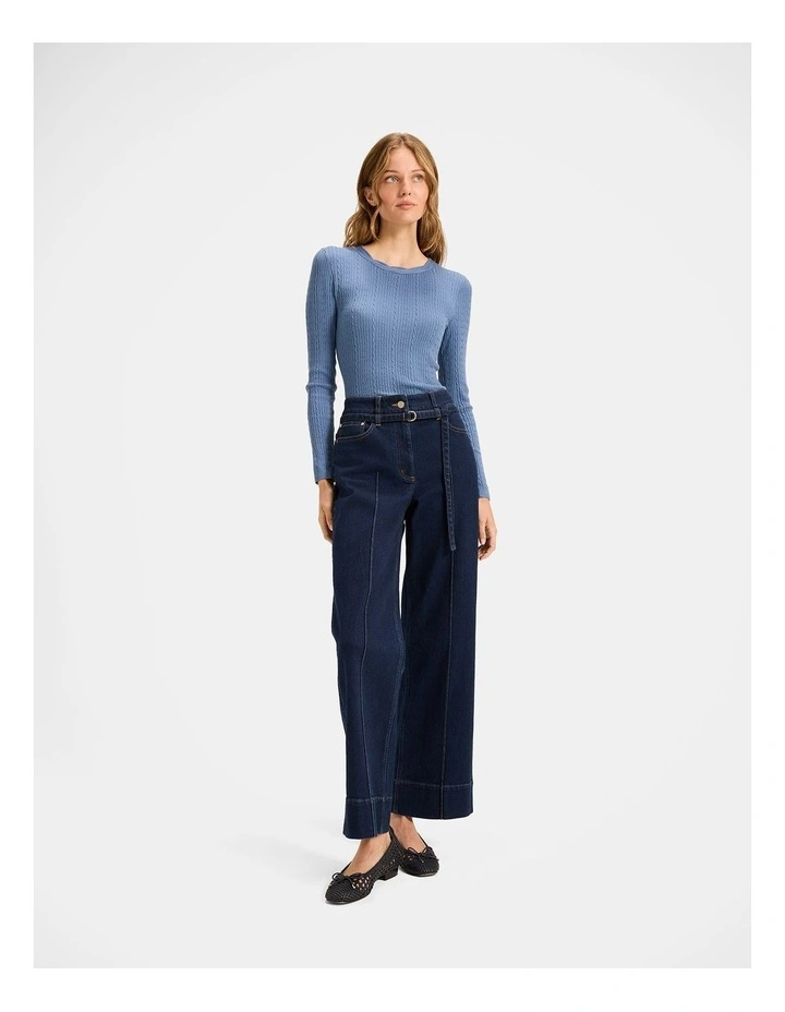Amara Knit Top in Blue image 7