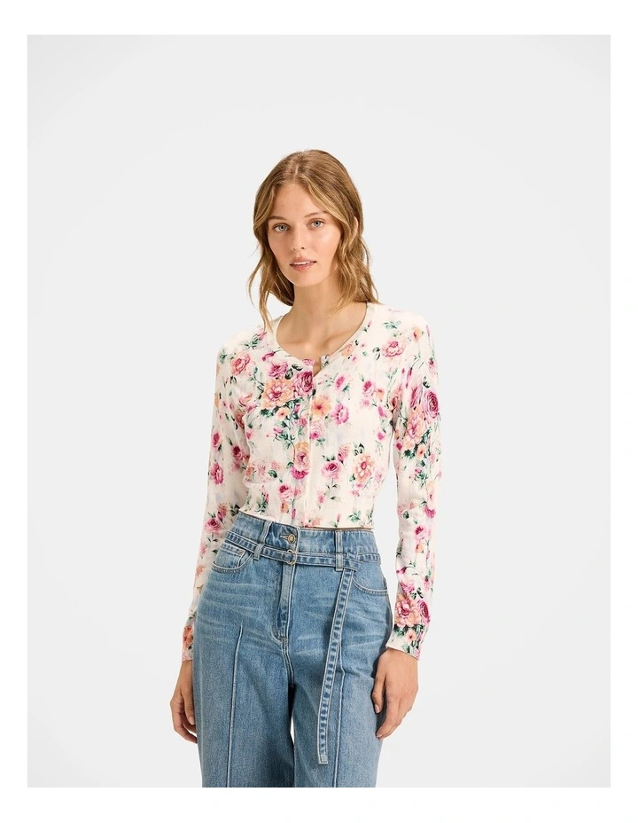 Aurora Cardigan in Ivory image 1