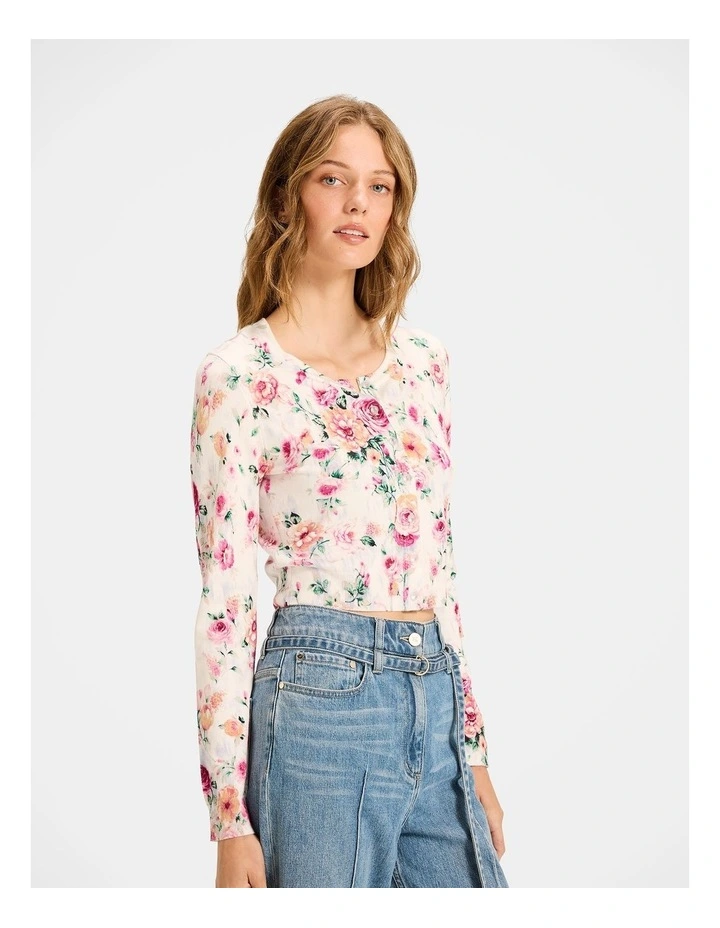 Aurora Cardigan in Ivory image 3