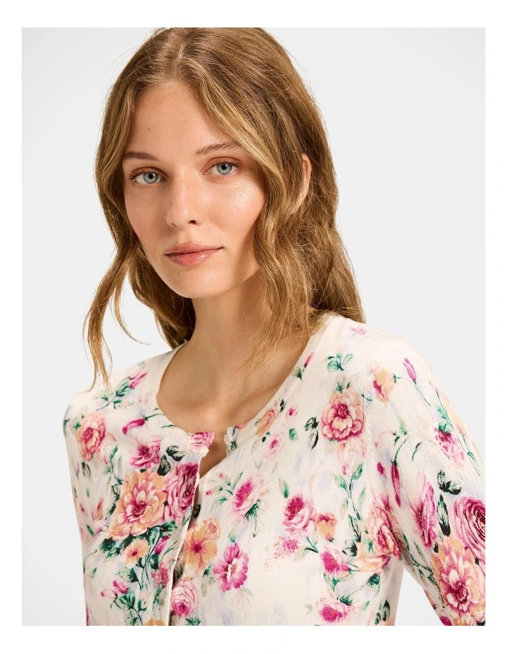 Aurora Cardigan in Ivory image 4