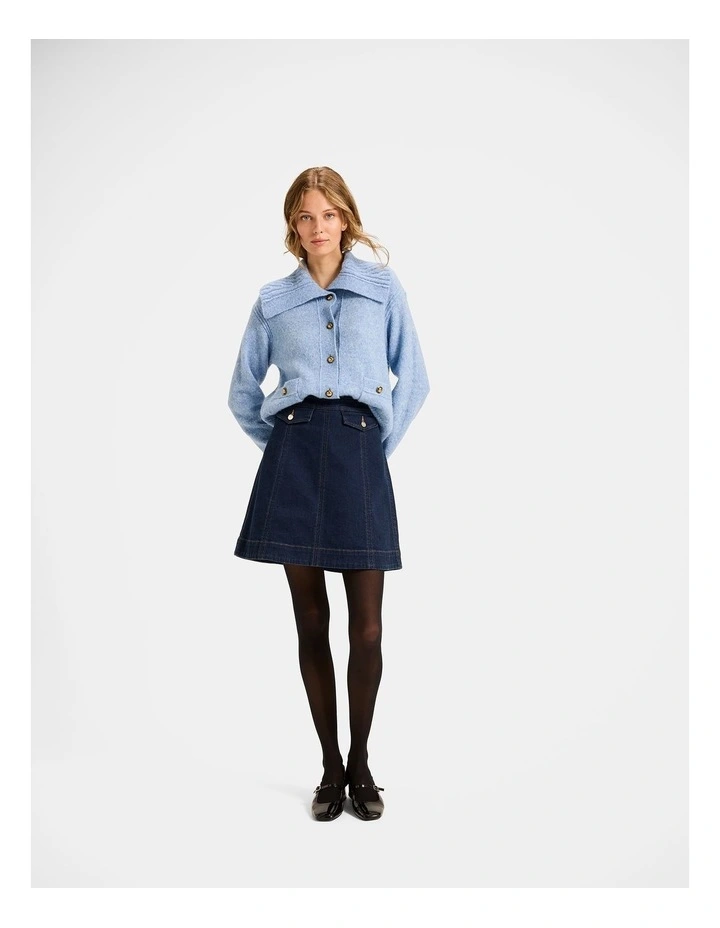Sterling Knit Jacket in Blue image 1