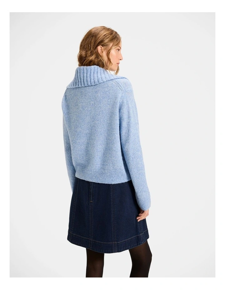 Sterling Knit Jacket in Blue image 2