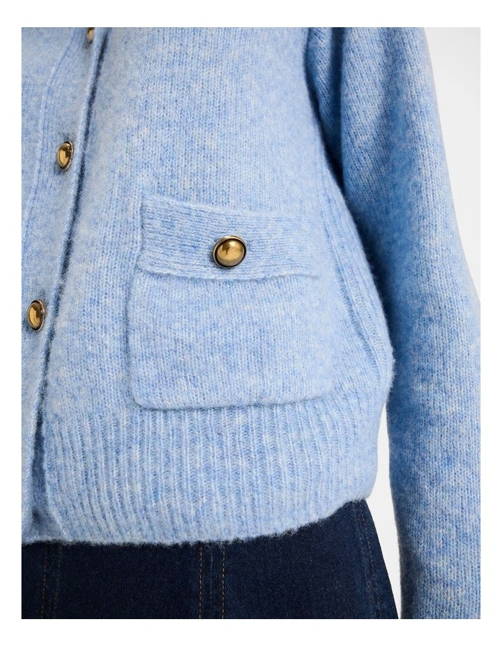 Sterling Knit Jacket in Blue image 4