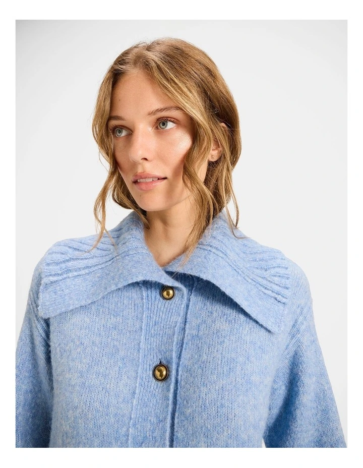Sterling Knit Jacket in Blue image 5