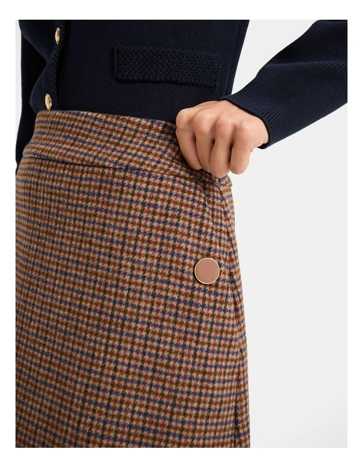 Bergman Check Skirt in Brown image 2