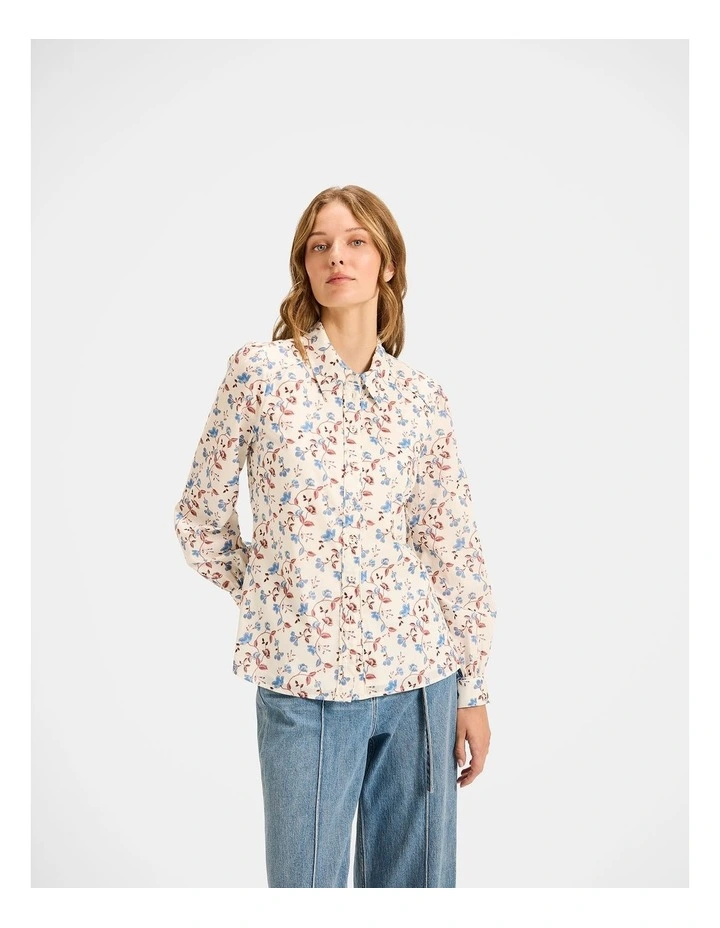 Rosewood Shirt Dress in White image 4