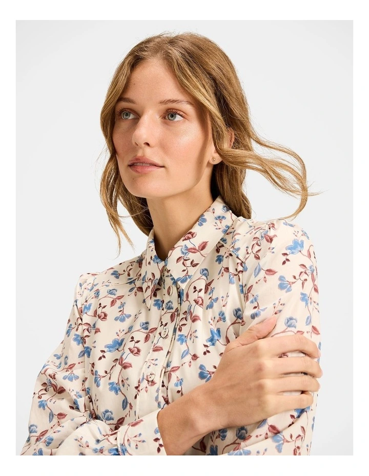 Rosewood Shirt Dress in White image 5