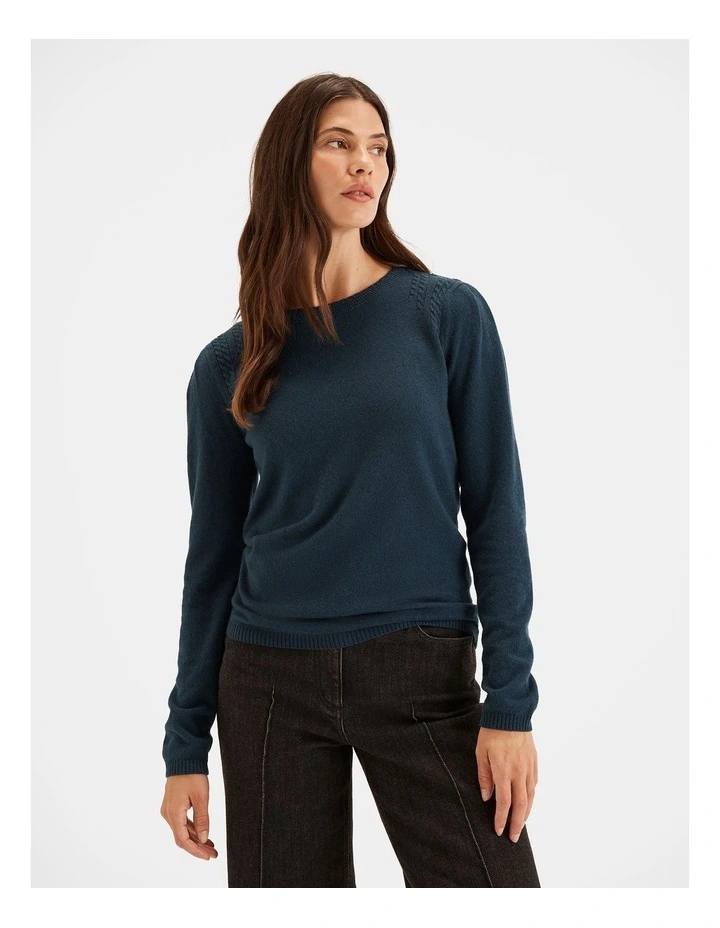 Ayr Jumper in Teal image 1