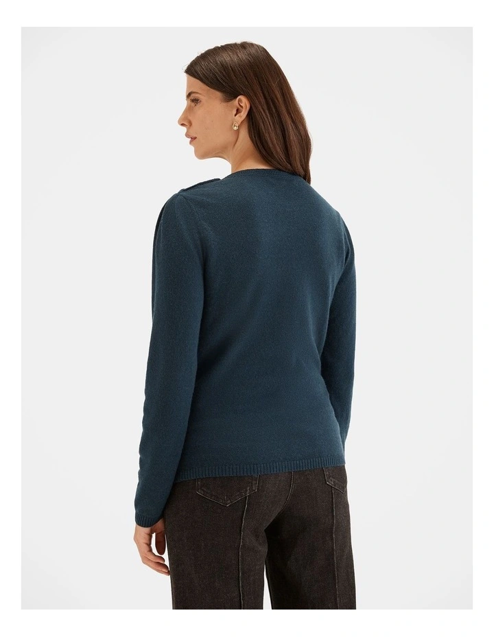 Ayr Jumper in Teal image 2