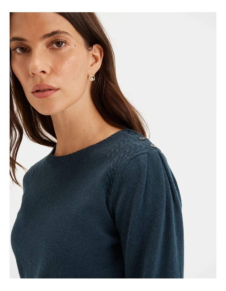 Ayr Jumper in Teal image 3
