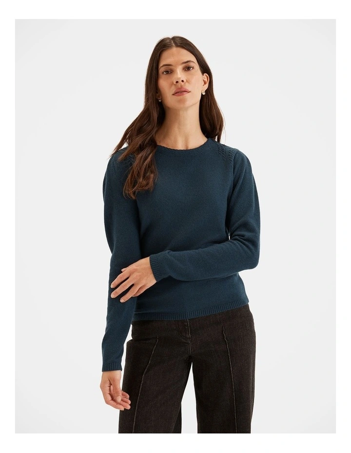 Ayr Jumper in Teal image 5