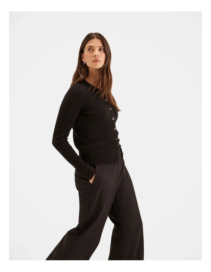 Abigail Cardigan in Black image 3