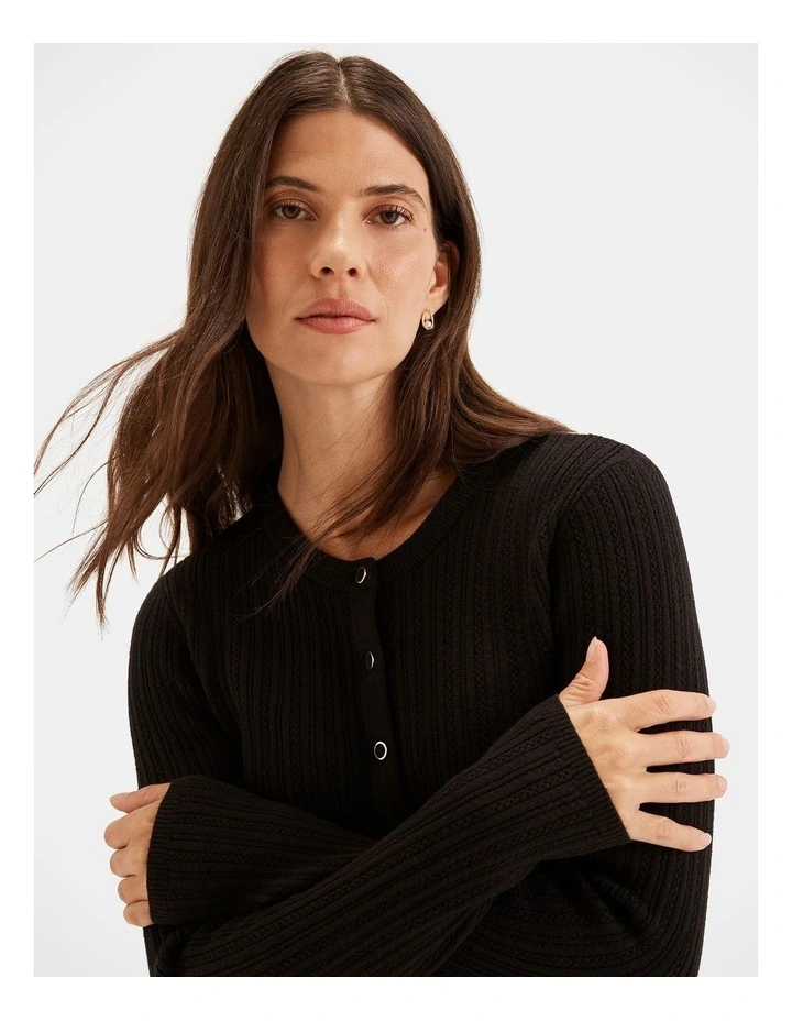 Abigail Cardigan in Black image 4