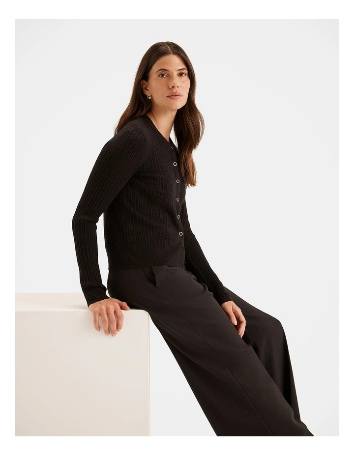 Abigail Cardigan in Black image 5