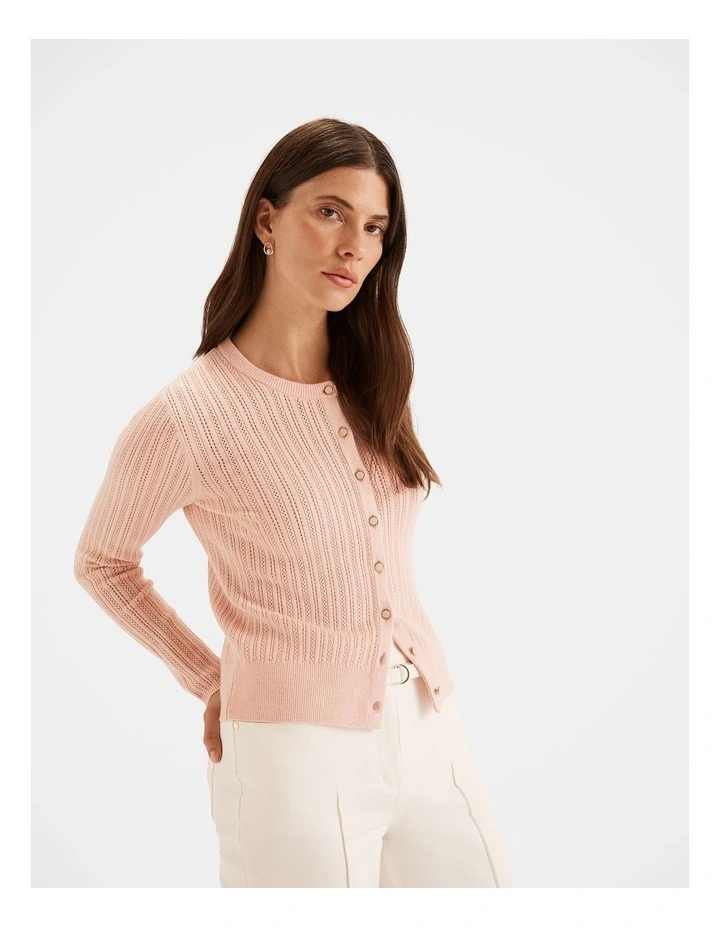 Abigail Cardigan in Pink image 3