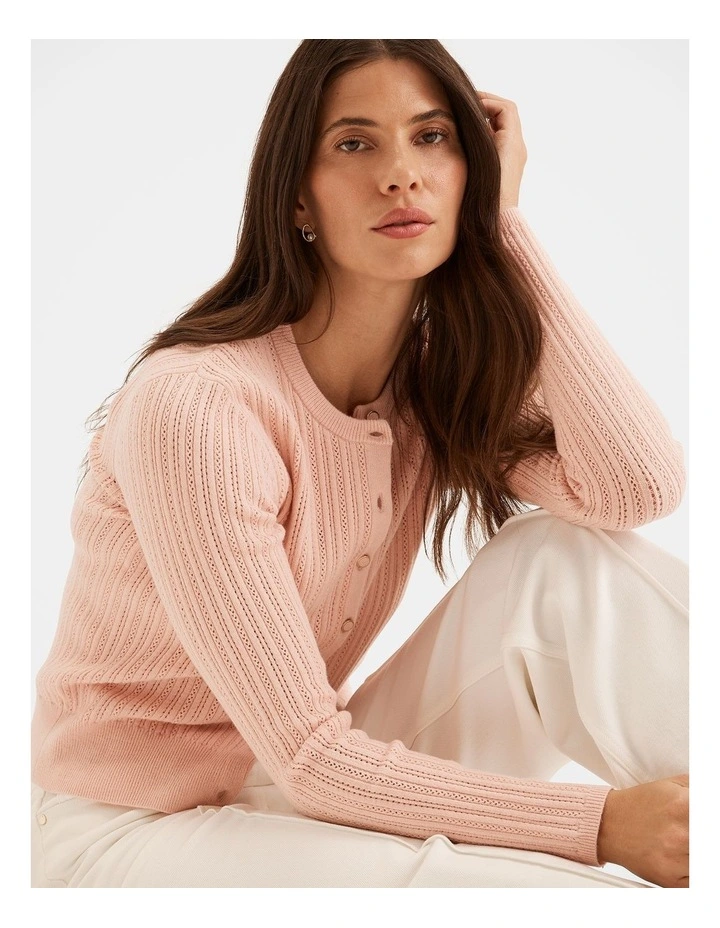 Abigail Cardigan in Pink image 4