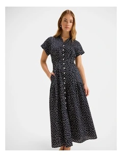 Ditzy Dot Shirtdress