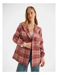Mila Check Peacoat