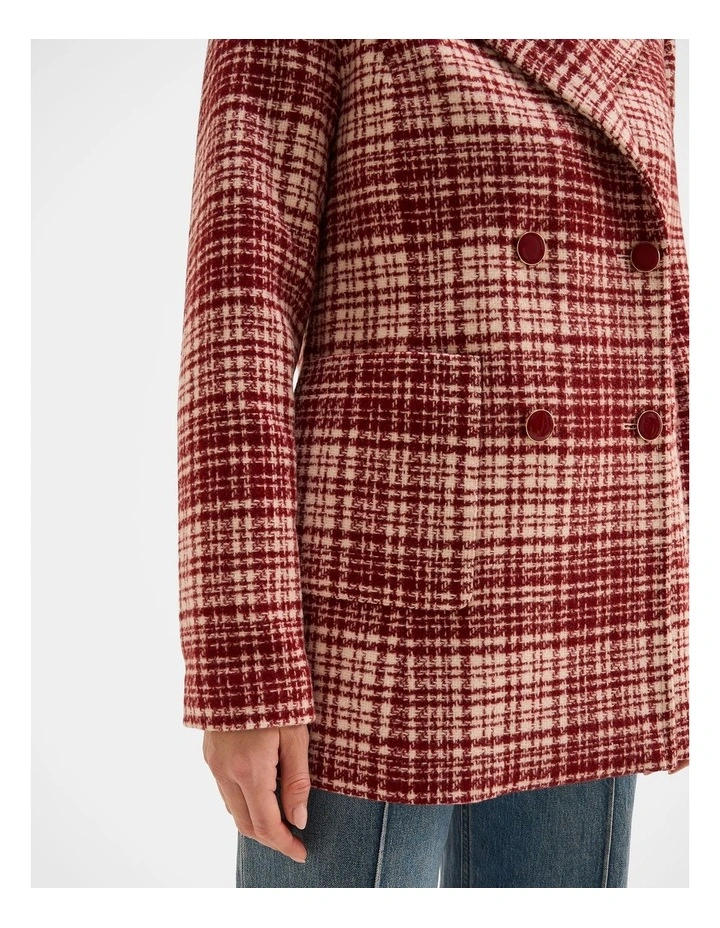 Mila Check Peacoat image 3