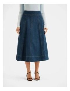 Isla Denim Midi Skirt