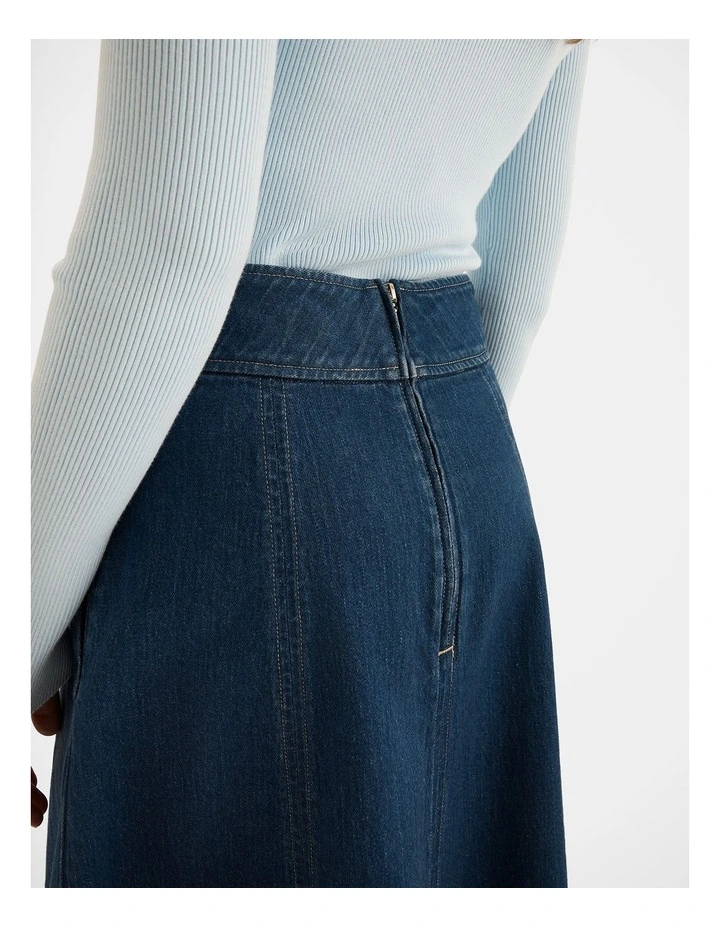 Isla Denim Midi Skirt image 5