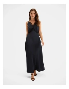 Evelyn Slip Dress in Ink