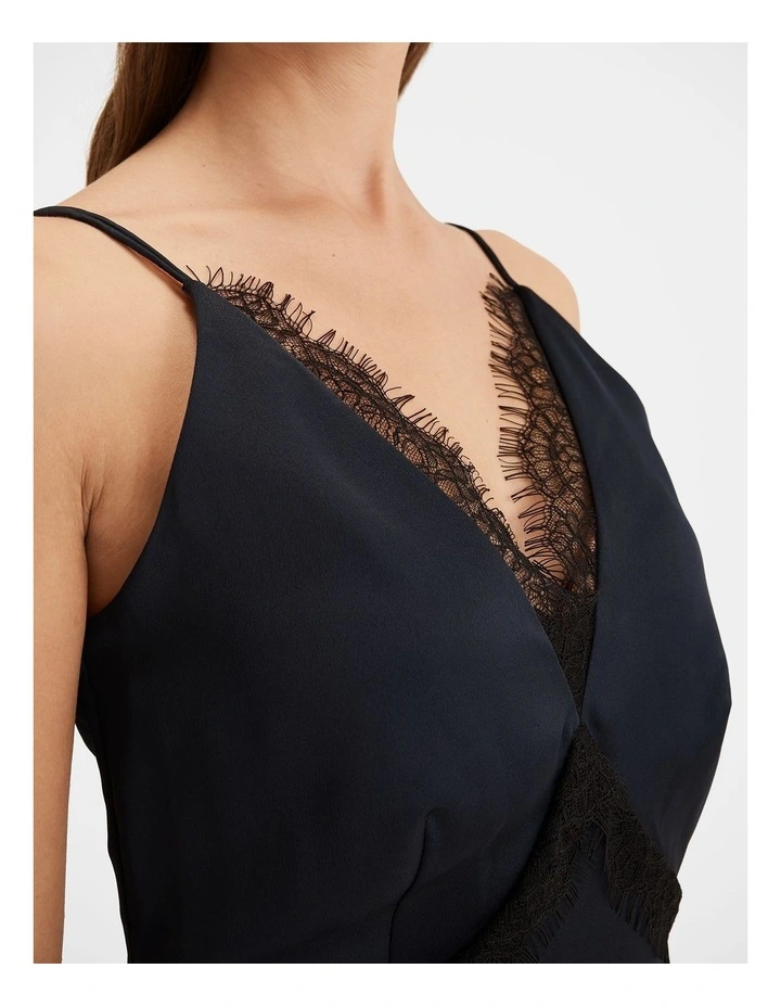 Evelyn Slip Dress in Ink image 5
